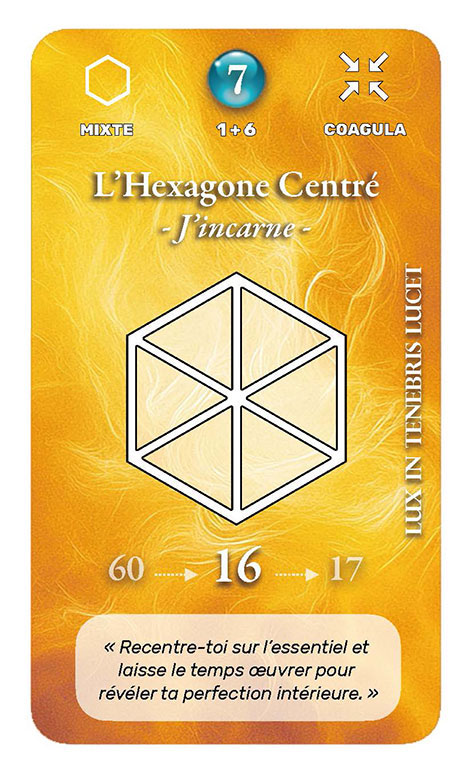 Carte Oracle de l'Hexagone Centré