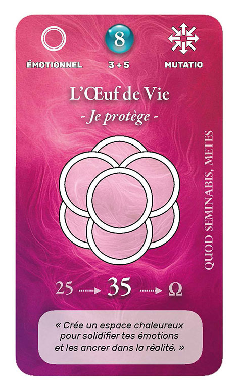 Carte Oracle de l'Œuf de Vie