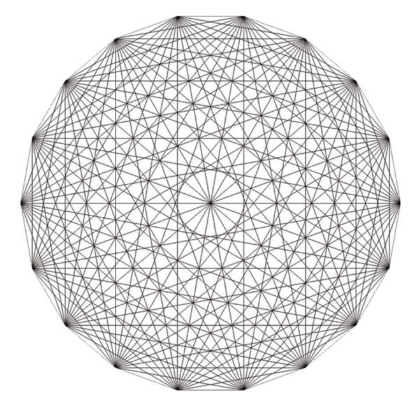 Polygone à 18 côtés