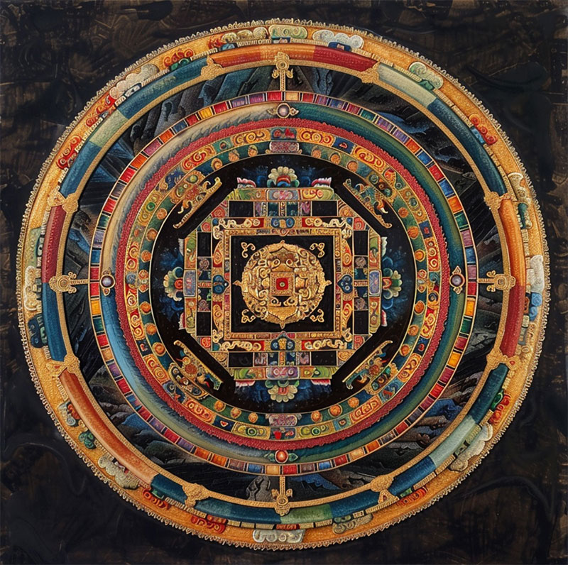 Mandala dessiné par Carl Jung - Expression de l'inconscient collectif