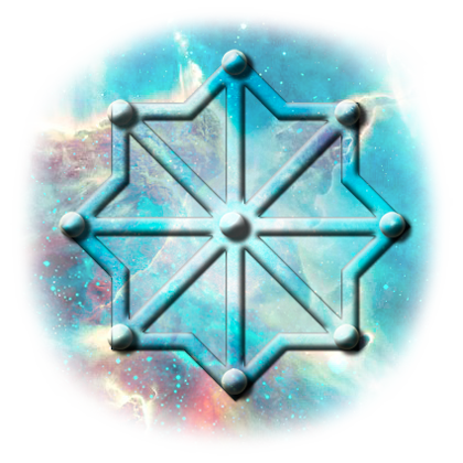 Symbole Octagramme centré — nombre-source 18