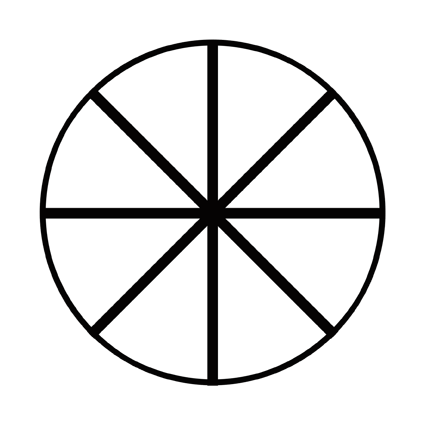 Croix à 8 Branches Complète - Corps Émotionnel Rayonnant